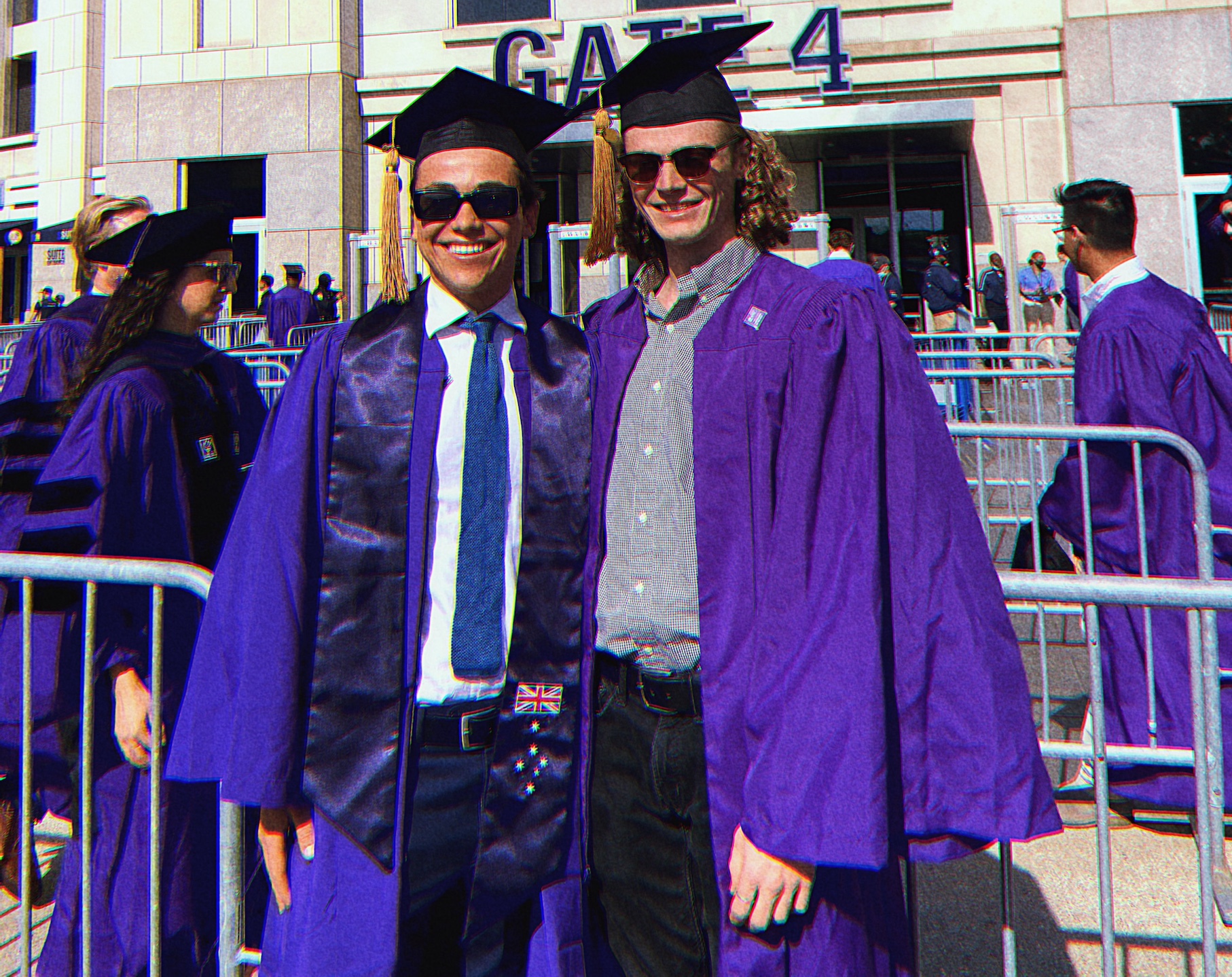 Yianni Sines and Willie Page at NYU graduation